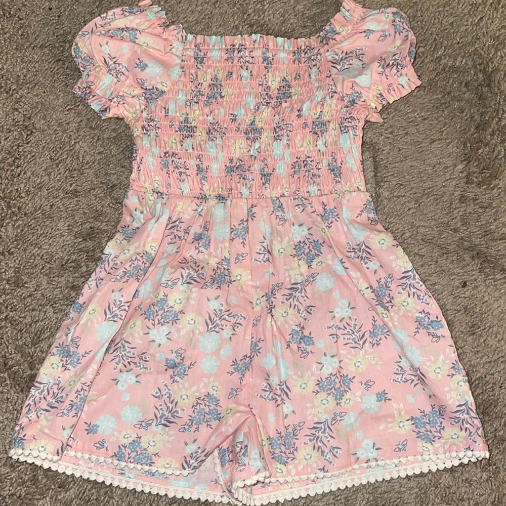 Pink boutique romper